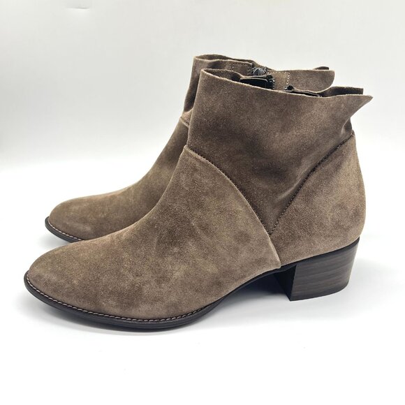 Paul Green Womens 8.5 US 6 UK Faye Brown Suede Leather‎ Ankle Boots Shoes - Picture 6 of 15